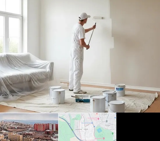 نقاشی ساختمان در سهند تبریز