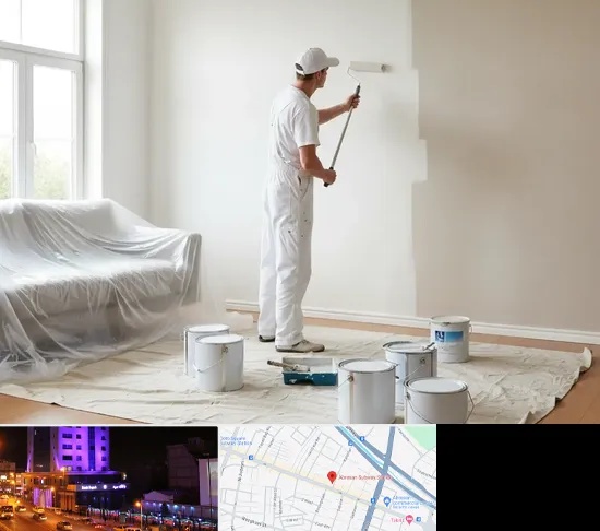 نقاشی ساختمان در آبرسان تبریز