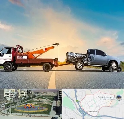 یدک کش شبانه روزی در مرزداران تبریز
