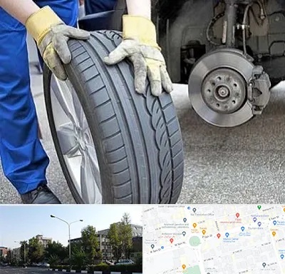 پنچرگیری در میدان کاج