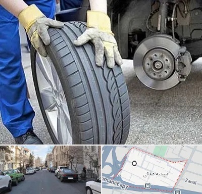 پنچرگیری در مجیدیه شمالی