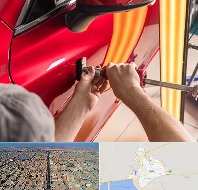 صافکاری با دستگاه مکش در بندر ماهشهر