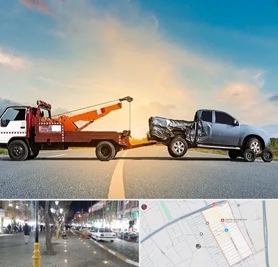 یدک کش شبانه روزی در باغ فیض اسلامشهر