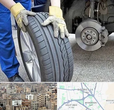 پنچرگیری در جنوب شرق تهران