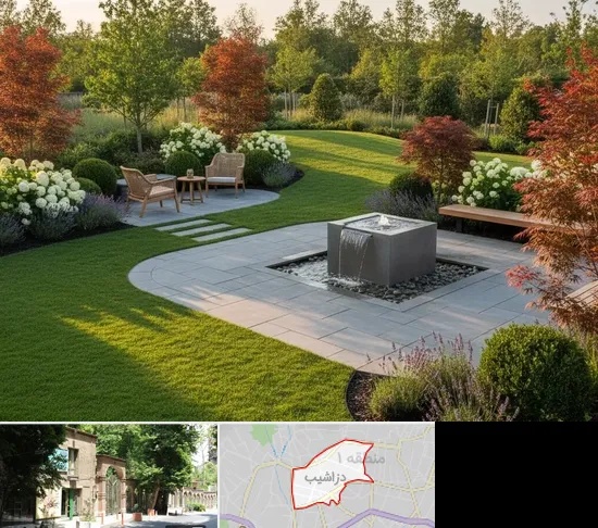 محوطه سازی در دزاشیب