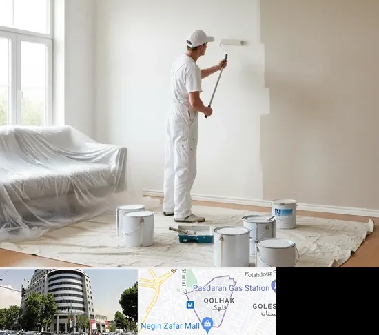نقاشی ساختمان در قلهک