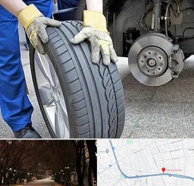 پنچرگیری در ابوریحان تبریز