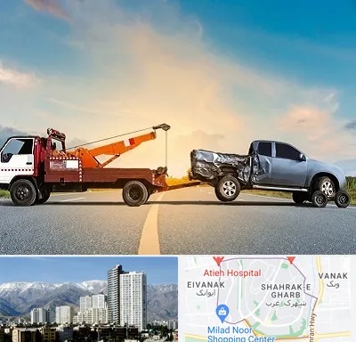 یدک کش شبانه روزی در شهرک غرب 