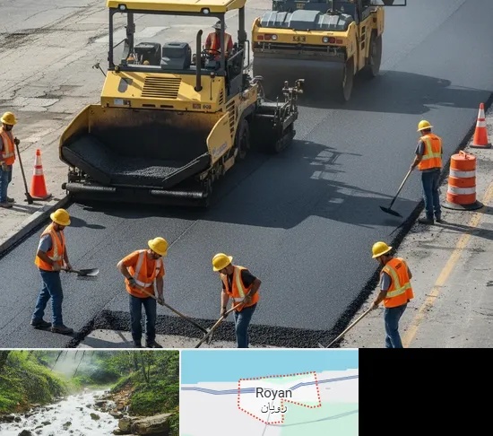 آسفالت کاری در رویان
