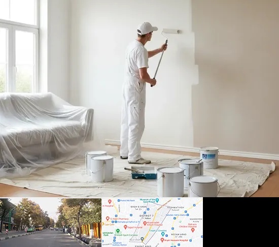 نقاشی ساختمان در شریعتی