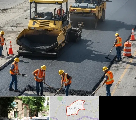 آسفالت کاری در دزاشیب