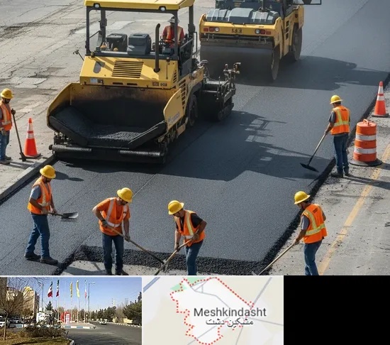 آسفالت کاری در مشکین دشت