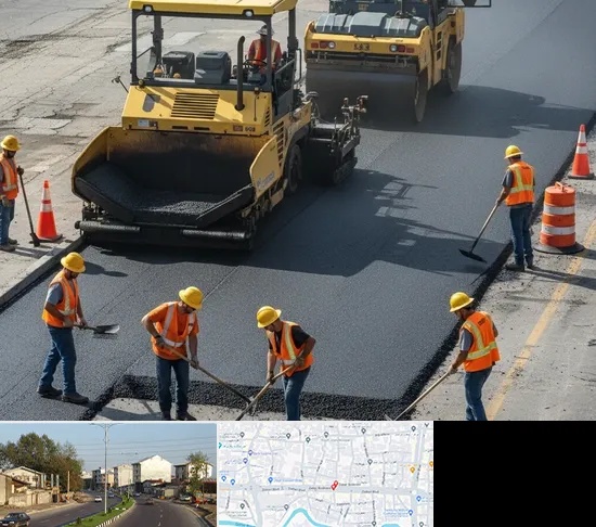 آسفالت کاری در ضیابری رشت