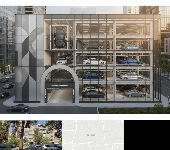 اجرا پارکینگ طبقاتی مکانیزه در دولت آباد
