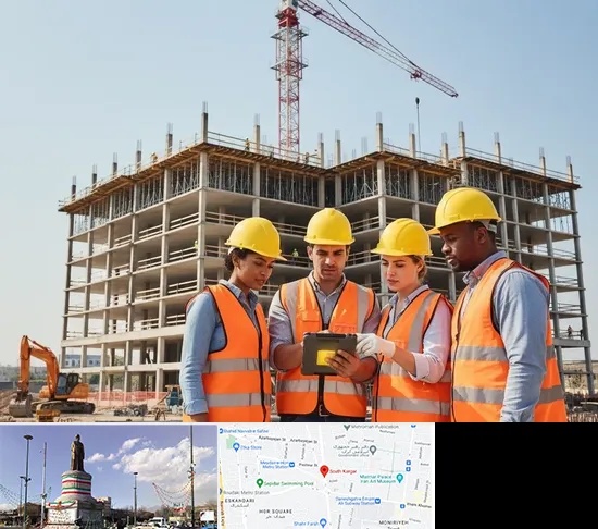 پیمانکار ساختمان در کارگر جنوبی