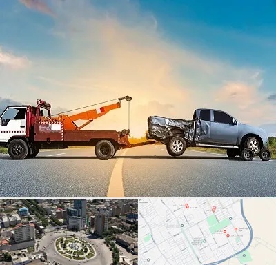 یدک کش شبانه روزی در زرافشان اسلامشهر