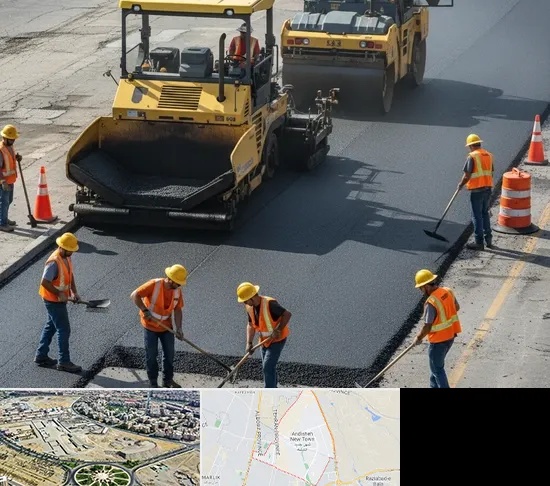 آسفالت کاری در اندیشه