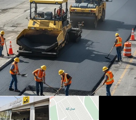 آسفالت کاری در عبدل آباد