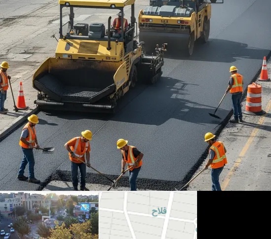 آسفالت کاری در فلاح