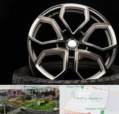 فروشگاه رینگ و لاستیک در تهرانسر