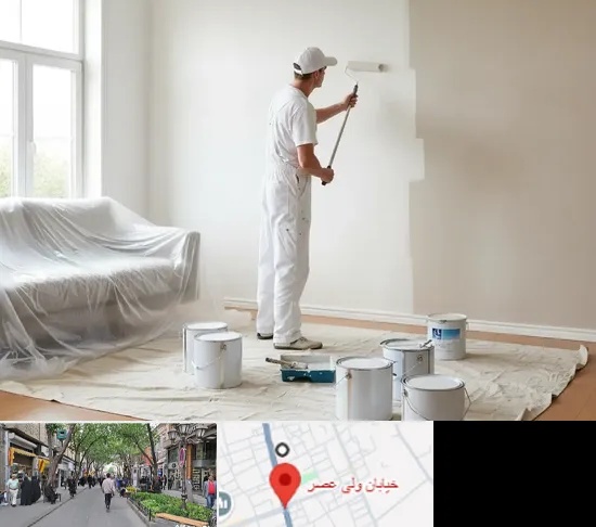 نقاشی ساختمان در ولیعصر شهریار