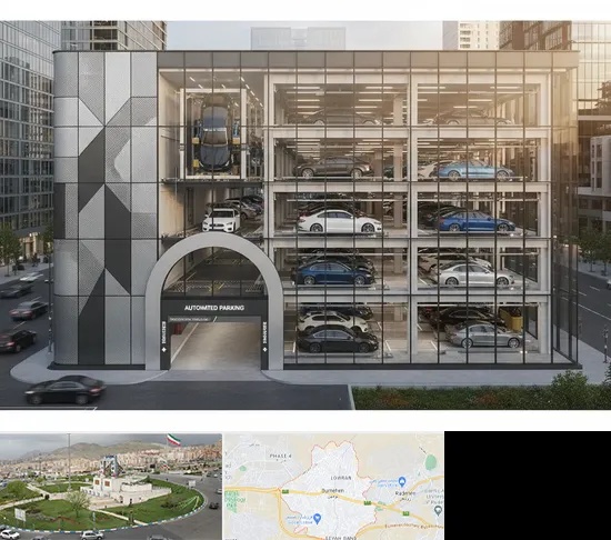 اجرا پارکینگ طبقاتی مکانیزه در بومهن