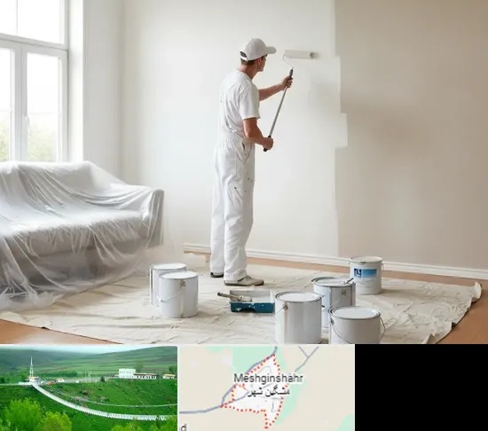 نقاشی ساختمان در مشگین شهر