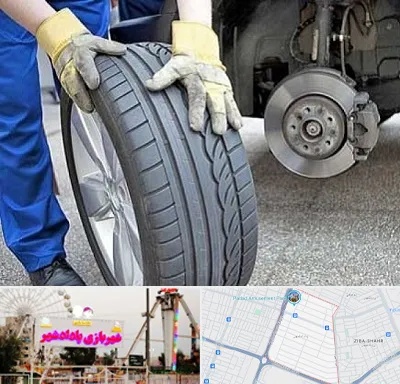 پنچرگیری در پادادشهر اهواز