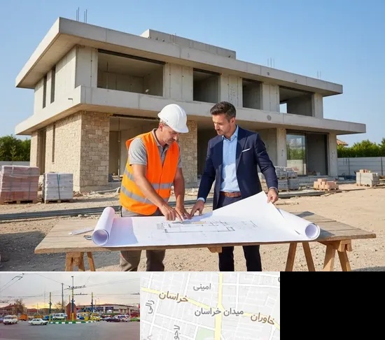 طراحی و ساخت ویلا در میدان خراسان