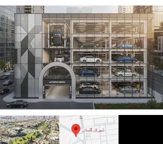 اجرا پارکینگ طبقاتی مکانیزه در شهرک گلستان
