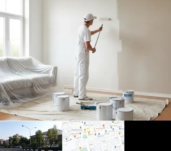 نقاشی ساختمان در میدان کاج
