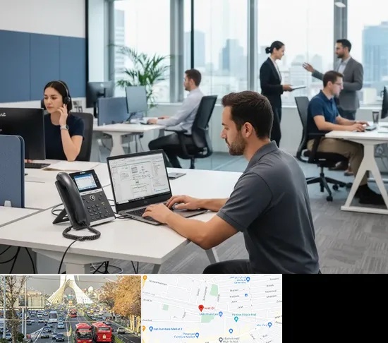راه اندازی مرکز تلفن Voip در خیابان آزادی