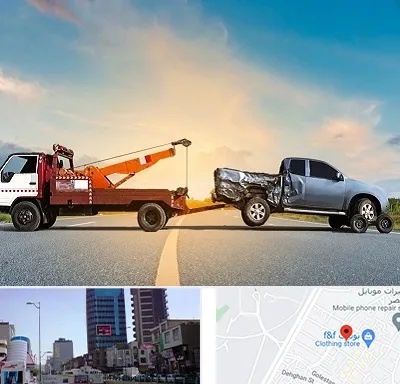 یدک کش شبانه روزی در چهارراه طالقانی کرج