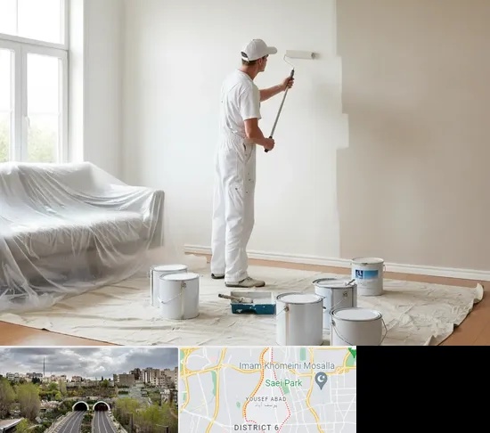 نقاشی ساختمان در یوسف آباد