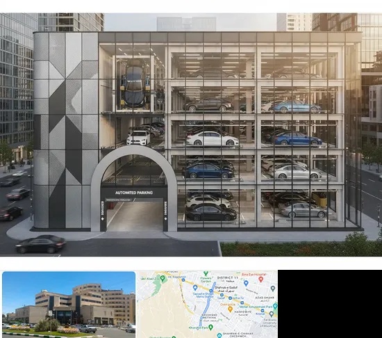 اجرا پارکینگ طبقاتی مکانیزه در صیاد شیرازی مشهد