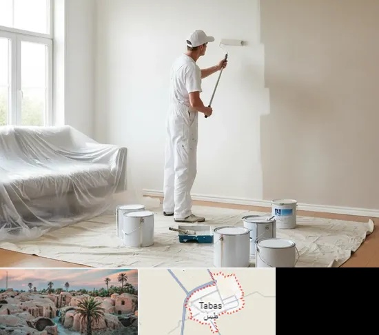 نقاشی ساختمان در طبس