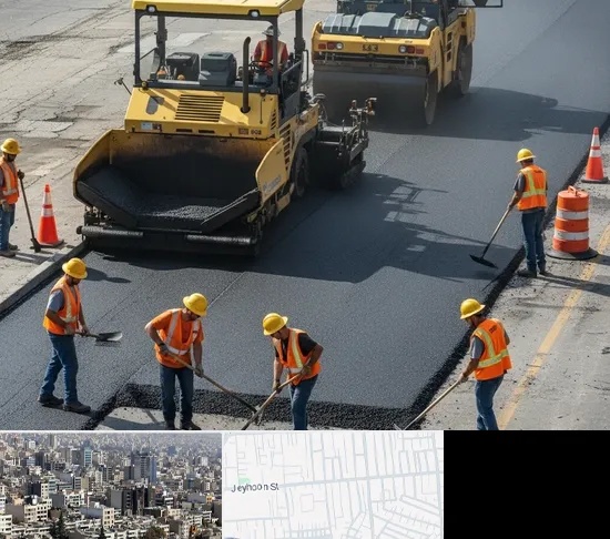 آسفالت کاری در جیحون