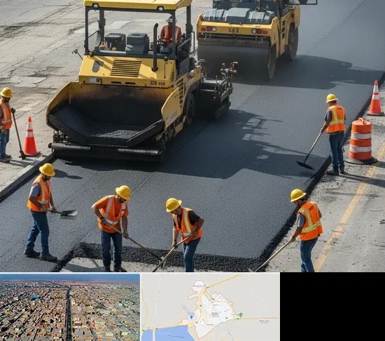 آسفالت کاری در بندر ماهشهر