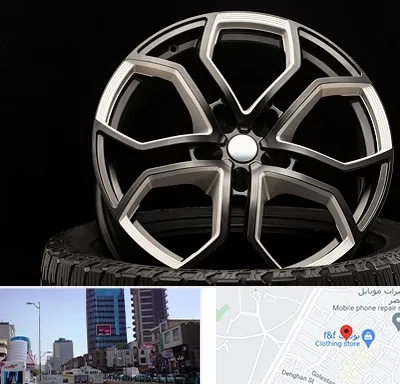 فروشگاه رینگ و لاستیک در چهارراه طالقانی کرج