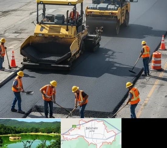آسفالت کاری در بهشهر