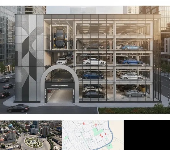 اجرا پارکینگ طبقاتی مکانیزه در زرافشان اسلامشهر