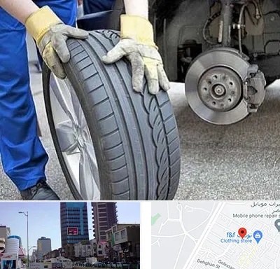 پنچرگیری در چهارراه طالقانی کرج