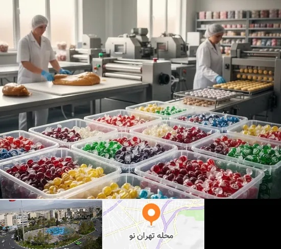 آبنبات پزی در تهران نو