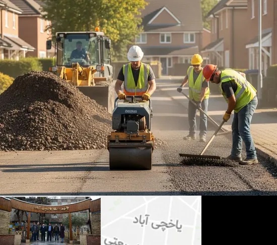 تراشه آسفالت در یاخچی آباد