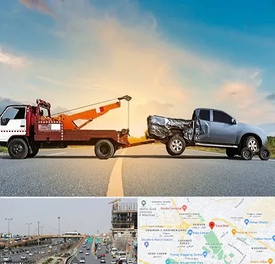 یدک کش شبانه روزی در بلوار توس مشهد