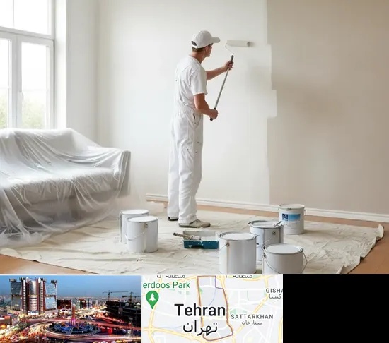 نقاشی ساختمان در صادقیه