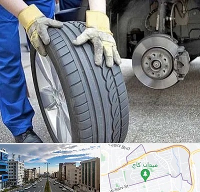 پنچرگیری در سعادت آباد