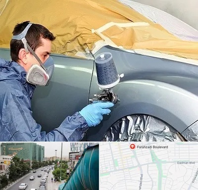 نقاشی خودرو در بلوار فرحزادی