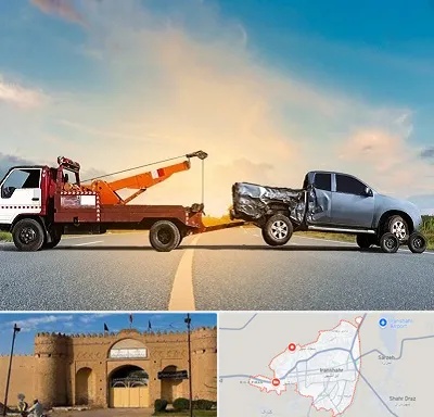 یدک کش شبانه روزی در ایرانشهر