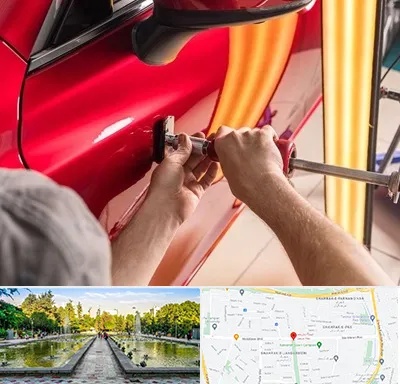 صافکاری با دستگاه مکش در سرسبز 